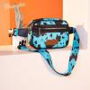 imageWrangler Waist Pack for Women Cow Print Fanny Pack Mens Crossbody Belt Bag With Guitar Strap BlackBTurquoise