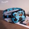 imageWrangler Waist Pack for Women Cow Print Fanny Pack Mens Crossbody Belt Bag With Guitar Strap BlackTurquoise