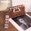 imageWrangler Wristlet Wallets for Women Western Clutch Purse Rfid Wallet WomensAngel ArtistRoman Coffee