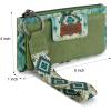 imageWrangler Wristlet Wallets for Women Western Clutch Purse Rfid Wallet WomensArtistgreen