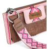 imageWrangler Wristlet Wallets for Women Western Clutch Purse Rfid Wallet WomensArtistlight Pink