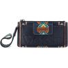 imageWrangler Wristlet Wallets for Women Western Clutch Purse Rfid Wallet WomensArtistnavy Blue