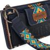 imageWrangler Wristlet Wallets for Women Western Clutch Purse Rfid Wallet WomensArtistnavy Blue