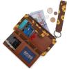 imageWrangler Wristlet Wallets for Women Western Clutch Purse Rfid Wallet WomensArtistsunflower Brown