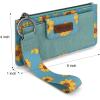 imageWrangler Wristlet Wallets for Women Western Clutch Purse Rfid Wallet WomensArtistsunflower Jean