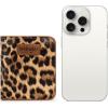 imageX Wrangler Small Leopard Print Wallets for Women Slim Thin Wallet Card Cases Money Organizer Thin Mini Pocket Wallet with Rfid Lining and A Coin PurseLeopard