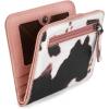 imageX Wrangler Small Leopard Print Wallets for Women Slim Thin Wallet Card Cases Money Organizer Thin Mini Pocket Wallet with Rfid Lining and A Coin PurseCow Pink