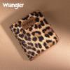 imageX Wrangler Small Leopard Print Wallets for Women Slim Thin Wallet Card Cases Money Organizer Thin Mini Pocket Wallet with Rfid Lining and A Coin PurseLeopard