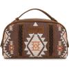 imageMontana West  Wrangler Makeup Bags for Women Portable Aztec Toiletry Bag Southwestern Travel Cosmetic Organizer for Gift WG2203190LCFDcoffee