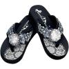 imageMontana West Flip Flops for women Wedge Flip Flops Western Wedge Sandals Bling Flip Flops Beach Sandals SE95001 BK10