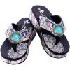 imageMontana West Flip Flops for women Wedge Flip Flops Western Wedge Sandals Bling Flip Flops Beach Sandals SEF02S189BK9