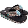 imageMontana West Flip Flops for women Wedge Flip Flops Western Wedge Sandals Bling Flip Flops Beach Sandals SEF05S096BK10