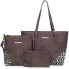 imageMontana West Purses for Women Tote Bag 3Pcs Set Leopard Print Satchel Handbags058 Coffee