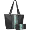 imageMontana West Western Purses for Women Tote Bag Black Boho Large Womens Shoulder Handbags with Matching Wallets Aztec Collection MW1153G8317BKW
