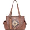 imageMontana West Womens Shoulder Handbags Hand Bags Purses for Women Leather Tote with Wallet Aztec Collection MW1032G8086BRW