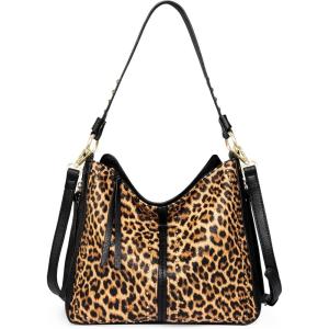 imageMontana West Chic Shoulder Bag Purses For Women Hobo Handbag Leather Tote Leopard Print MBBMWC146LP
