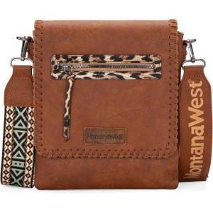imageMontana West Crossbody Purse for Women Western Messenger Bag Dual Compartments Handbags with Guitar Strap