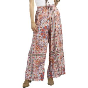 imageMontana West Flowy Boho Pants for Women Lounge Palazzo Summer Beach Pants ABP1054ORL Orange