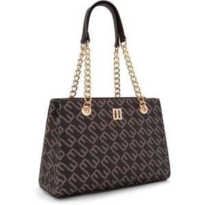imageMontana West MEDIUM Tote Bag for Women Quilted Chain Handbags Shoulder PurseMonogram Coffee