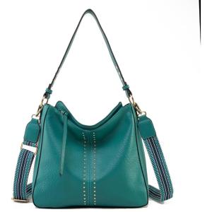 imageMontana West Medium Hobo Bags for Women Top Handle Satchel Shoulder Purse Bucket HandbagGuitar Strapturquoise