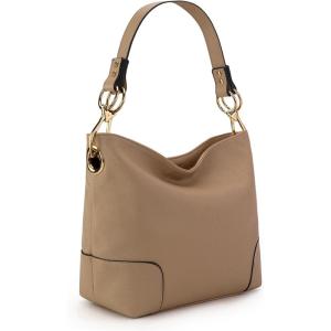 imageMontana West Medium Hobo Bags for Women Top Handle Satchel Shoulder Purse Bucket HandbagSpecialkhaki