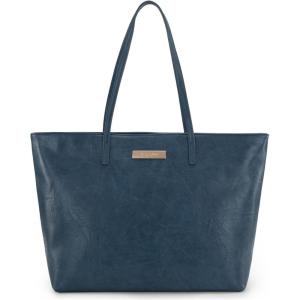 imageMontana West Medium Tote Bags for Women Shoulder Handbag with Zipper Lightweight Everyday Purse for Work Travel or ShoppingBlue