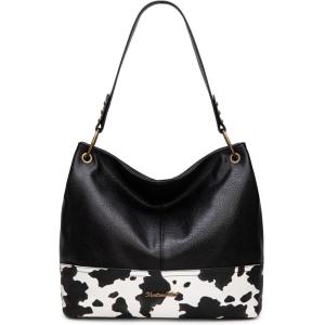 imageMontana West Purses for Women Hobo Shoulder Handbags with ZipperAcow Black