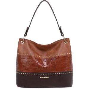 imageMontana West Purses for Women Hobo Shoulder Handbags with ZipperBbrownCoffee