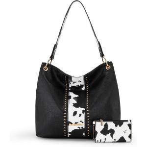 imageMontana West Purses for Women Hobo Shoulder Handbags with ZipperZblack