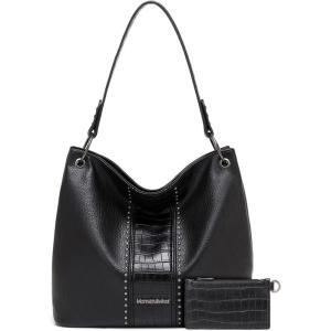 imageMontana West Purses for Women Hobo Shoulder Handbags with ZipperZblackCroco