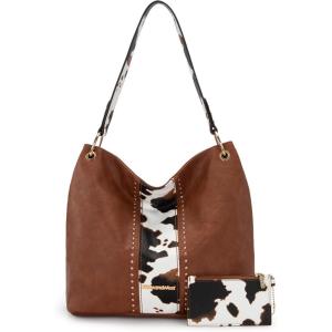 imageMontana West Purses for Women Hobo Shoulder Handbags with ZipperZbrown