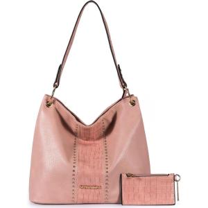 imageMontana West Purses for Women Hobo Shoulder Handbags with ZipperZhot PinkCroco