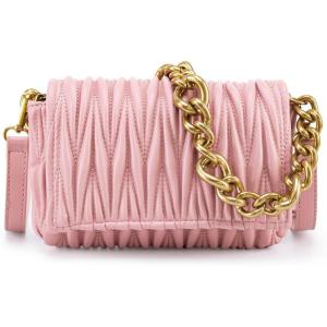 imageMontana West Quilted Handbags for Women Crossbody Bags Trendy Small Purses and Top Handle HandbagsBaby Pink
