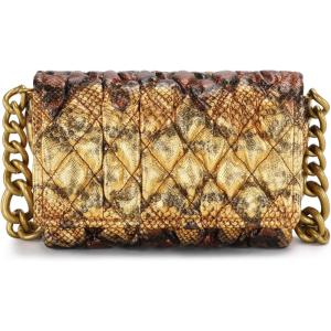 imageMontana West Quilted Handbags for Women Crossbody Bags Trendy Small Purses and Top Handle HandbagsSnake Print Coffee