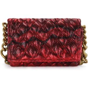imageMontana West Quilted Handbags for Women Crossbody Bags Trendy Small Purses and Top Handle HandbagsSnake Print Red