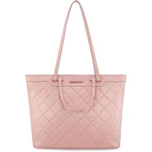 imageMontana West Quilted Tote Bag for Women Large Shoulder Bag Fashion Handbags with Top ZipperNewhot Pink