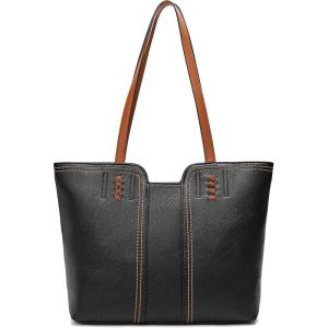 imageMontana West Tote Bag for Women Top Handle Satchel PurseJet Black