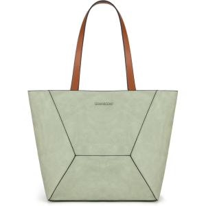 imageMontana West Tote Bag for Women Work Top Handle Handbags and PursesDusty Grey Leaf Green