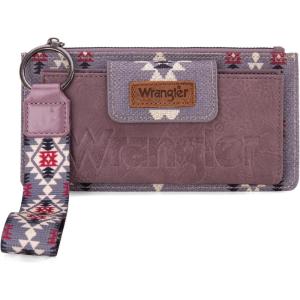 imageWrangler Wristlet Wallets for Women Western Clutch Purse Rfid Wallet Womens3artistpastel Purple