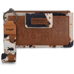 imageWrangler Wristlet Wallets for Women Western Clutch Purse Rfid Wallet WomensArtistcow Brown