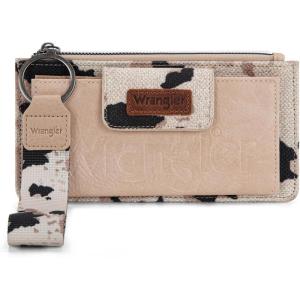 imageWrangler Wristlet Wallets for Women Western Clutch Purse Rfid Wallet WomensArtistcow Tan