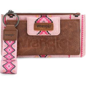 imageWrangler Wristlet Wallets for Women Western Clutch Purse Rfid Wallet WomensArtistlight Pink