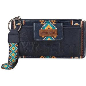 imageWrangler Wristlet Wallets for Women Western Clutch Purse Rfid Wallet WomensArtistnavy Blue