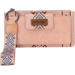imageWrangler Wristlet Wallets for Women Western Clutch Purse Rfid Wallet WomensArtistprism Pink