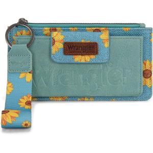 imageWrangler Wristlet Wallets for Women Western Clutch Purse Rfid Wallet WomensArtistsunflower Jean