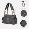 imageMontana West Handbag and Purse Concealed Carry Tote Bag for Women Leather Embroidered Western Design Satchel with Wallets Set