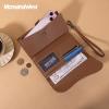 imageMontana West Wallets for Women Large Phone Wristlet Wallets Trifold Money Organizers with Coin Purse and Wrist StrapBrown