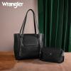 imageMontana West Wrangler 2Pcs Handbag Sets Purses for Women Medium Tote Bag Crossbody PursesBlack