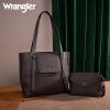 imageMontana West Wrangler 2Pcs Handbag Sets Purses for Women Medium Tote Bag Crossbody PursesCoffee