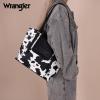 imageMontana West Wrangler 2Pcs Handbag Sets Purses for Women Medium Tote Bag Crossbody PursesCow Print Black